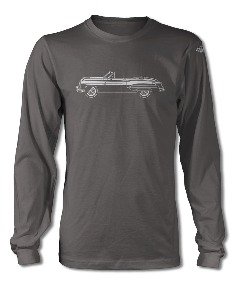 1950 Oldsmobile 98 Deluxe Convertible T-Shirt - Long Sleeves - Side View