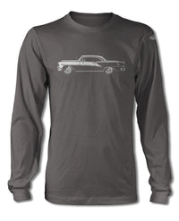 1954 Oldsmobile 98 Holiday Hardtop T-Shirt - Long Sleeves - Side View