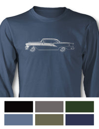1954 Oldsmobile 98 Holiday Hardtop T-Shirt - Long Sleeves - Side View