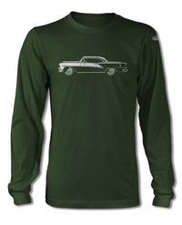 1954 Oldsmobile 98 Holiday Hardtop T-Shirt - Long Sleeves - Side View