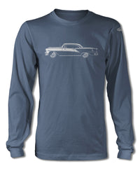 1954 Oldsmobile 98 Holiday Hardtop T-Shirt - Long Sleeves - Side View