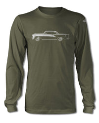 1954 Oldsmobile 98 Holiday Hardtop T-Shirt - Long Sleeves - Side View