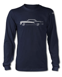 1954 Oldsmobile 98 Holiday Hardtop T-Shirt - Long Sleeves - Side View