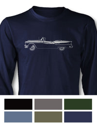 1954 Oldsmobile Super 88 Convertible T-Shirt - Long Sleeves - Side View