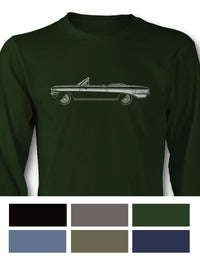 1962 Oldsmobile Cutlass Convertible T-Shirt - Long Sleeves - Side View