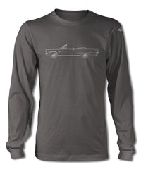 1963 Oldsmobile Cutlass Convertible T-Shirt - Long Sleeves - Side View