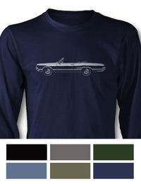 1965 Oldsmobile Cutlass 4-4-2 Convertible T-Shirt - Long Sleeves - Side View