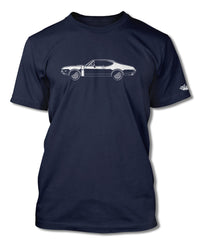 1968 Oldsmobile Cutlass 4-4-2 Holiday Coupe with Stripes T-Shirt - Men - Side View