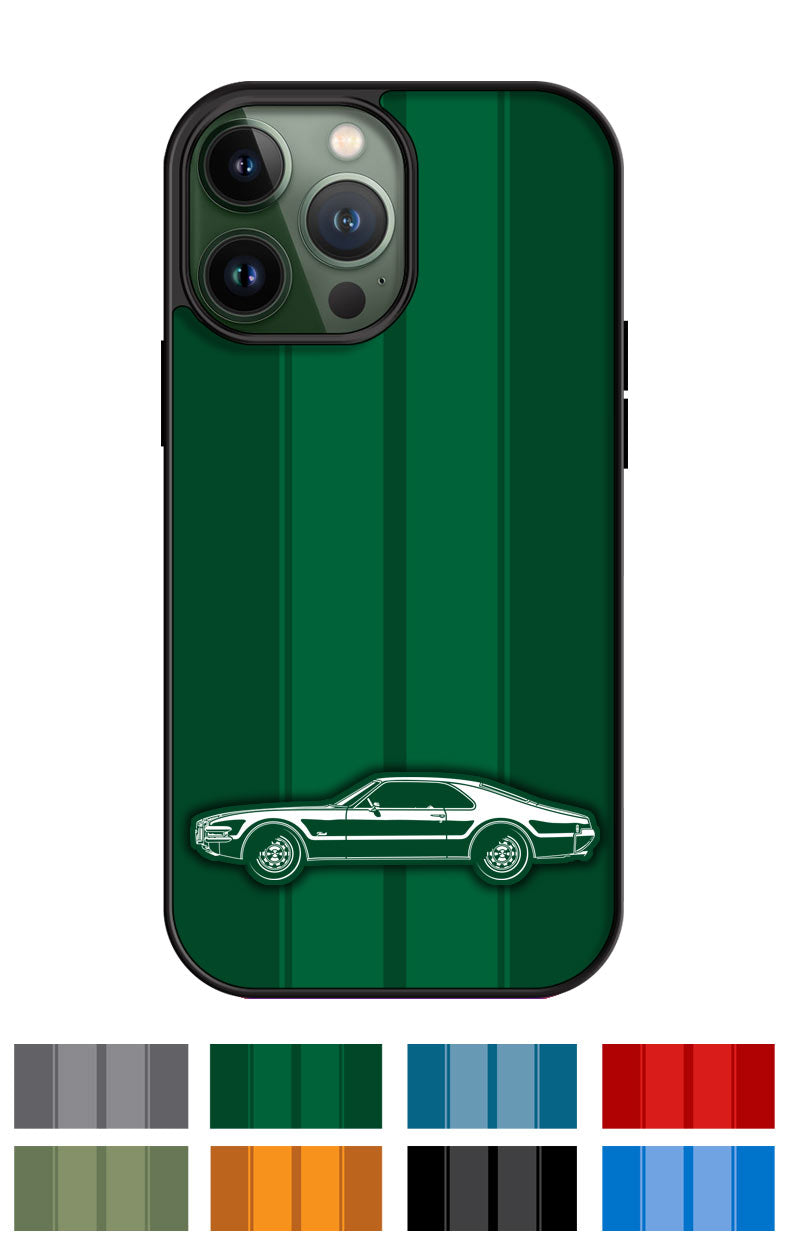 1968 Oldsmobile Toronado Coupe Smartphone Case - Racing Stripes
