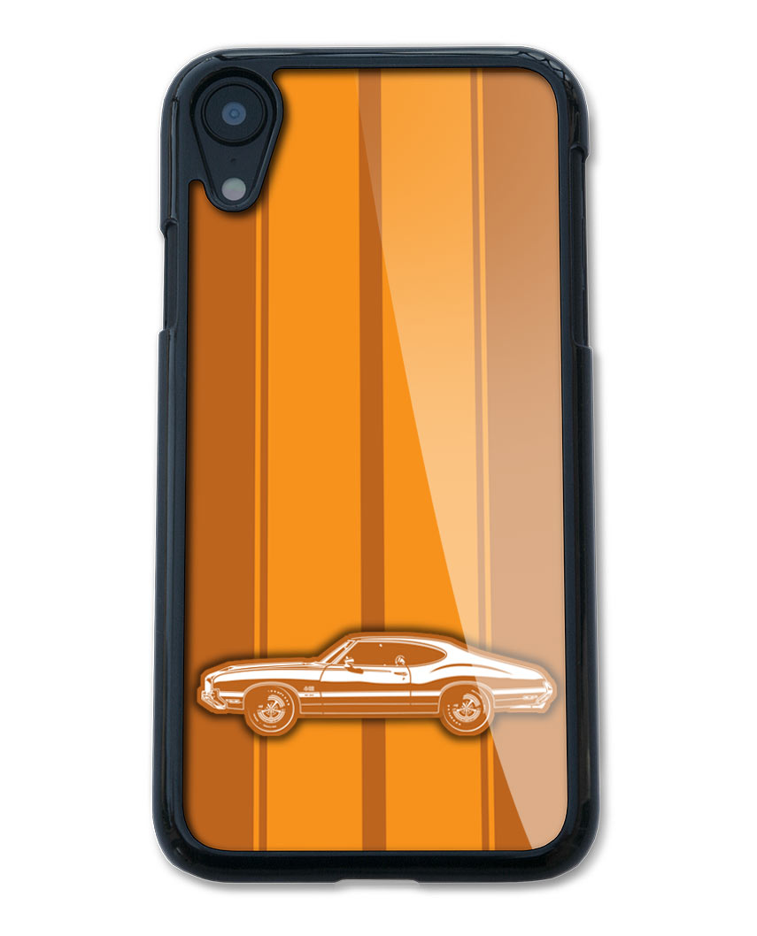 1971 Oldsmobile Cutlass 4-4-2 W-30 Holiday Coupe Smartphone Case - Racing Stripes