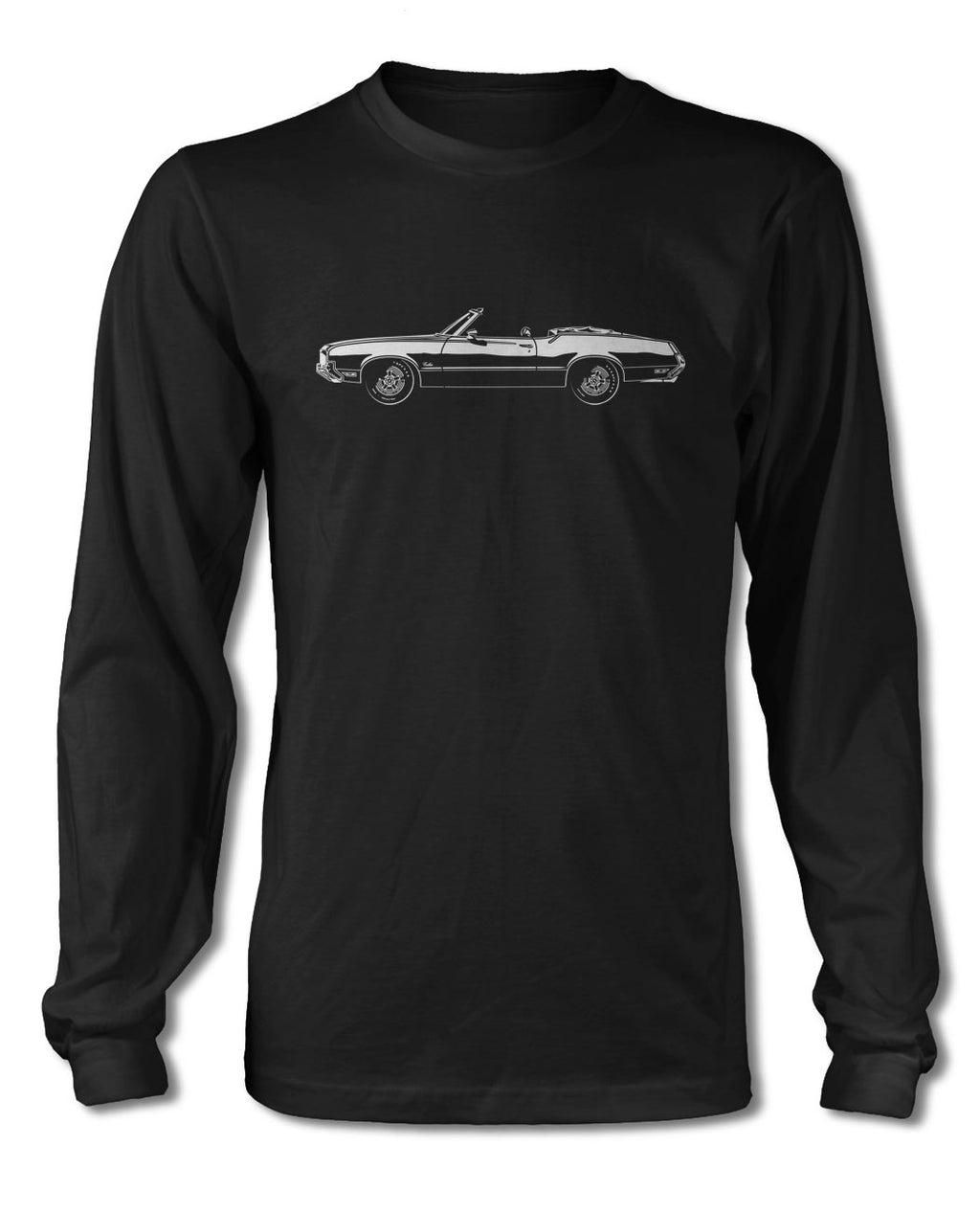 1971 Oldsmobile Cutlass Supreme Convertible T-Shirt - Long Sleeves - Side View