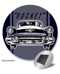 1955 Oldsmobile Front View Round Fridge Magnet - Front View