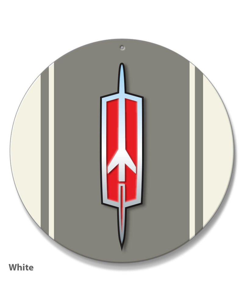 Oldsmobile Upward Rocket Emblem  Round Aluminum Sign