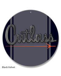 Oldsmobile Cutlass Emblem 1961 - 1963 - Round Aluminum Sign - Vintage Emblem
