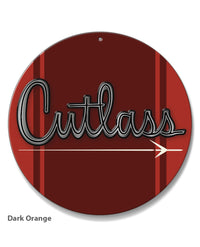 Oldsmobile Cutlass Emblem 1961 - 1963 - Round Aluminum Sign - Vintage Emblem