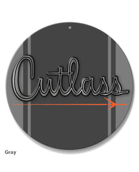 Oldsmobile Cutlass Emblem 1961 - 1963 - Round Aluminum Sign - Vintage Emblem