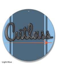 Oldsmobile Cutlass Emblem 1961 - 1963 - Round Aluminum Sign - Vintage Emblem