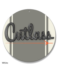 Oldsmobile Cutlass Emblem 1961 - 1963 - Round Aluminum Sign - Vintage Emblem