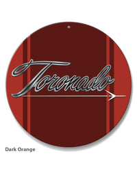 Oldsmobile Toronado Emblem 1968 - 1970 Round Aluminum Sign