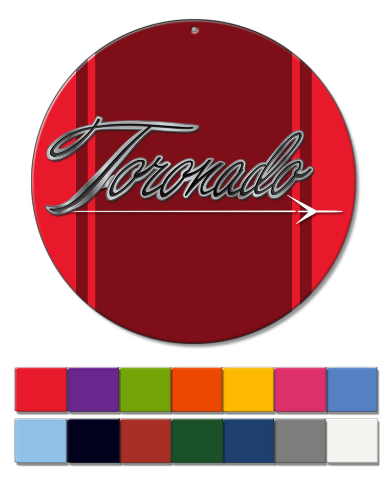 Oldsmobile Toronado Emblem 1968 - 1970 Round Aluminum Sign