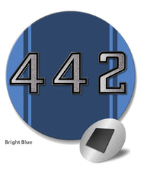 Oldsmobile 4-4-2 Emblem 1969 - 1975 Round Fridge Magnet