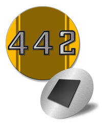 Oldsmobile 4-4-2 Emblem 1969 - 1975 Round Fridge Magnet