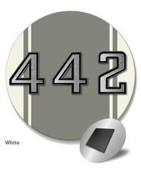 Oldsmobile 4-4-2 Emblem 1969 - 1975 Round Fridge Magnet