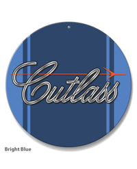 Oldsmobile Cutlass Emblem 1971 - 1977 Round Aluminum Sign