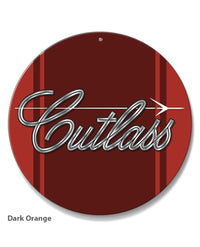 Oldsmobile Cutlass Emblem 1971 - 1977 Round Aluminum Sign