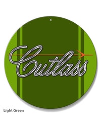 Oldsmobile Cutlass Emblem 1971 - 1977 Round Aluminum Sign