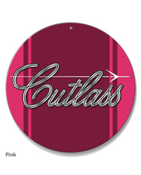 Oldsmobile Cutlass Emblem 1971 - 1977 Round Aluminum Sign