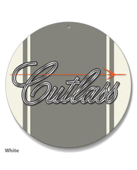Oldsmobile Cutlass Emblem 1971 - 1977 Round Aluminum Sign
