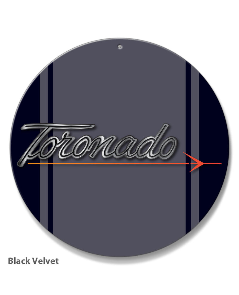 Oldsmobile Toronado 1966 - 1967 Emblem - Round Aluminum Sign - Vintage Enblem