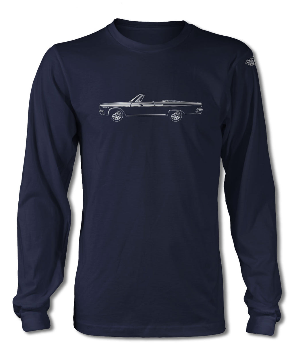 1965 Dodge Coronet 440 Convertible T-Shirt - Long Sleeves - Side View
