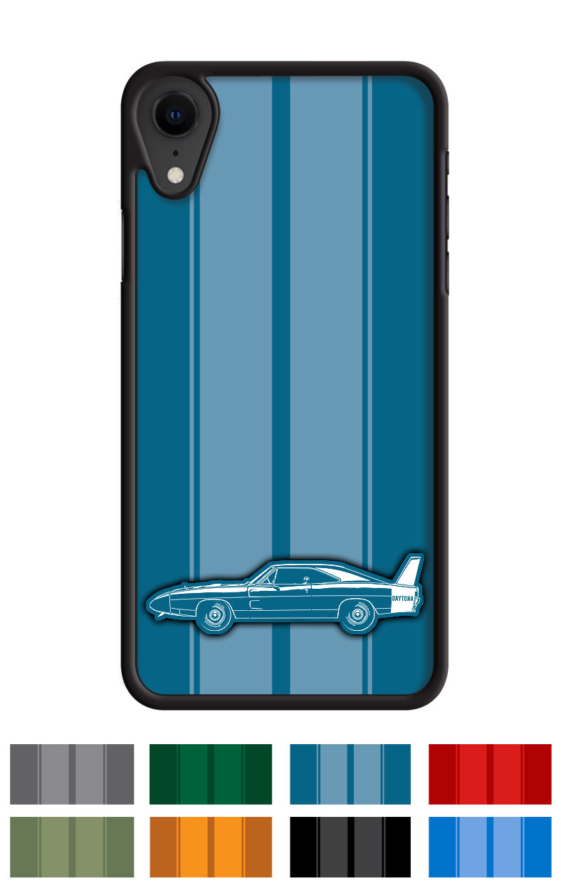1969 Dodge Charger Daytona Coupe Smartphone Case - Racing Stripes