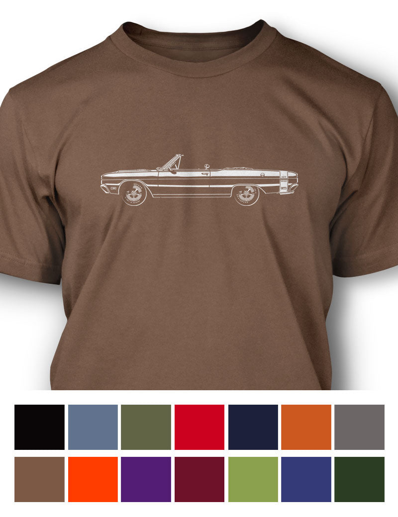 1969 Dodge Dart GTS Convertible T-Shirt - Men - Side View