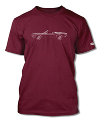 1970 Dodge Challenger RT Convertible Shaker Hood T-Shirt - Men - Side View