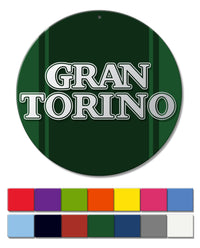 Ford Gran Torino 1972 - 1975 Emblem Round Aluminum Sign