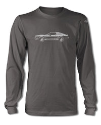 1976 Ford Mustang Cobra II Charlie’s Angels Coupe T-Shirt - Long Sleeves - Side View