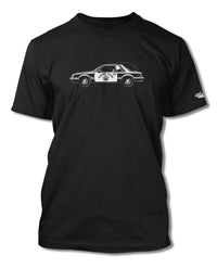 1982 Ford Mustang Highway Patrol Coupe T-Shirt - Men - Side View