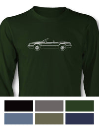 1983 Ford Mustang GT Convertible T-Shirt - Long Sleeves - Side View