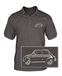 Fiat 500 Adult Pique Polo Shirt - Side View