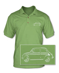 Fiat 500 Adult Pique Polo Shirt - Side View
