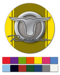 1960 - 1963 Ford Ranchero Emblem Round Fridge Magnet