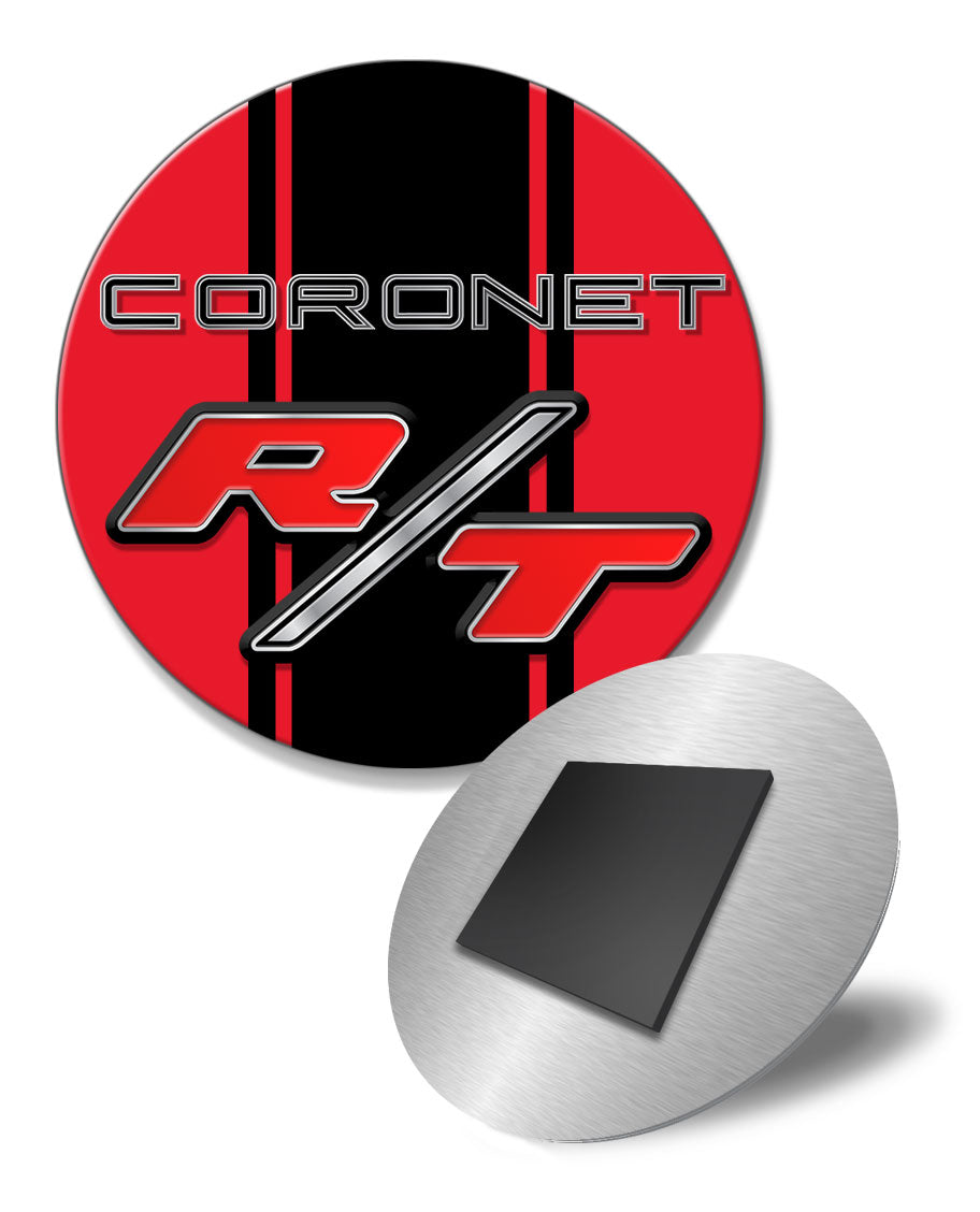 Dodge Coronet RT 1967 - 1968 Emblem Novelty Round Fridge Magnet