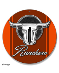 1968 - 1971 Ford Ranchero Emblem Round Aluminum Sign