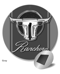 1968 - 1971 Ford Ranchero Emblem Round Fridge Magnet