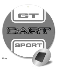 Dodge Dart GT Sport 1969 Emblem Novelty Round Fridge Magnet