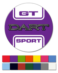 Dodge Dart GT Sport 1969 Emblem Novelty Round Fridge Magnet