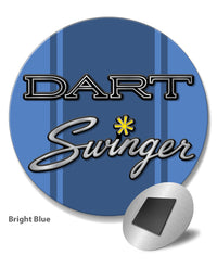 Dodge Dart Swinger 1970 Emblem Novelty Round Fridge Magnet